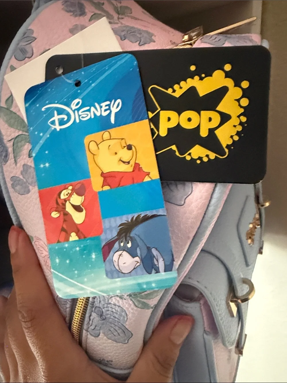 Disney Pink and Light Blue Winnie the Pooh & Eeyore Kids Backpack